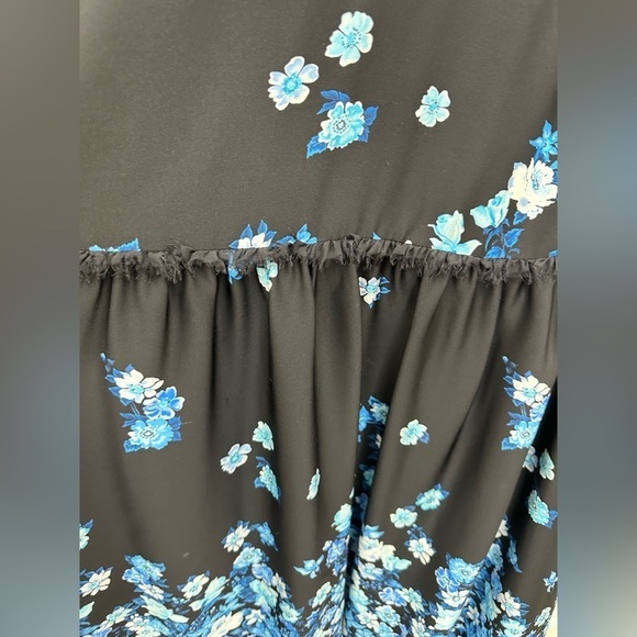 Alice + Olivia Silk Floral Halter Maxi Dress Size Medium - Picture 9 of 15